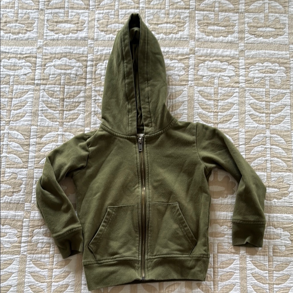 Tucker + Tate (Nordstrom) Olive Green Kids Zip up Hoodie
